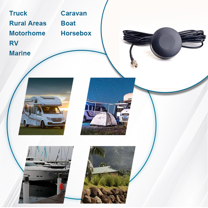 Outdoor 5dBi 4G LTE Cellular Antenna Low Profile 5G Omni Directional Screw Mount