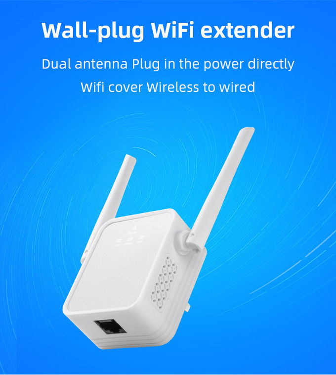 FCC Wall Socket Wifi Repeater , RJ45 4G Mobile Signal Booster