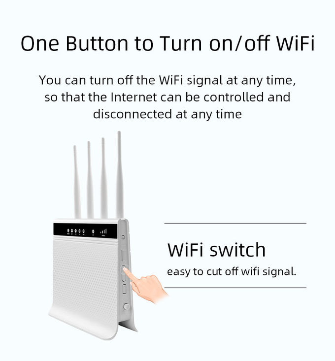 4G LTE Wireless Router 300Mbps Voice Call RJ45 With Two Sim cards