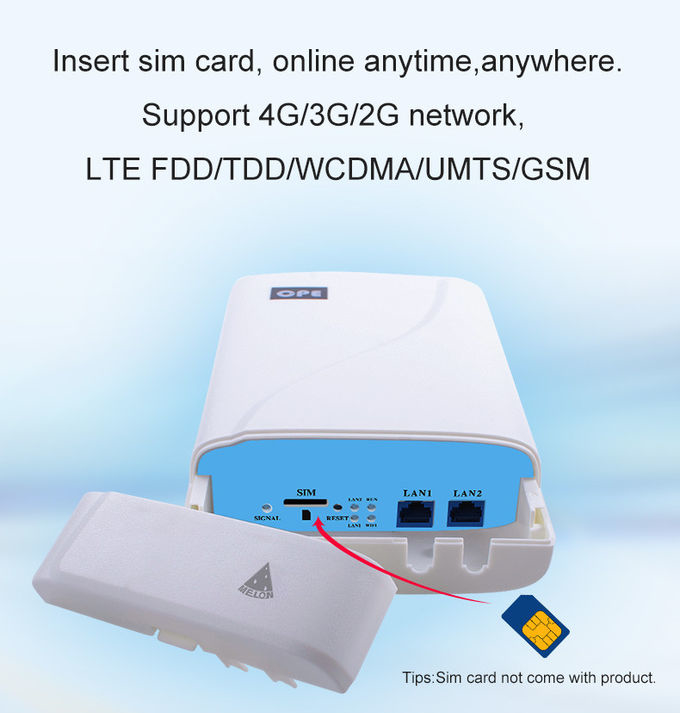 OEM Waterproof Outdoor 4G LTE Mobile Router With 48V POE Adapter