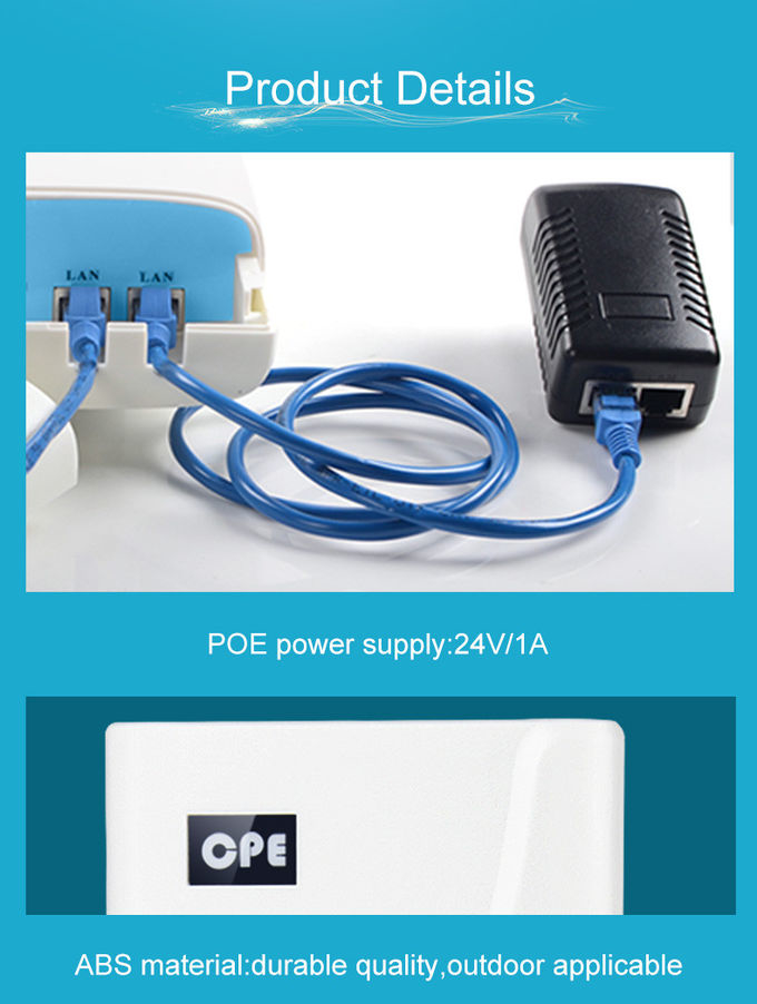 OEM Waterproof Outdoor 4G LTE Mobile Router With 48V POE Adapter