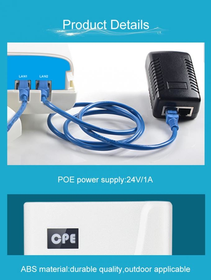 Waterproof POE Power Wifi Wireless Outdoor CPE SimCard Ethernet Port 4G LTE Router for CCTV Rural