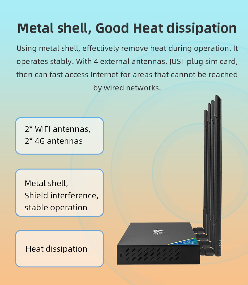 32User 300mbps 4G Industrial Router Cat4 Cellular CPE Unlock Wireless Wifi